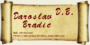 Daroslav Bradić vizit kartica